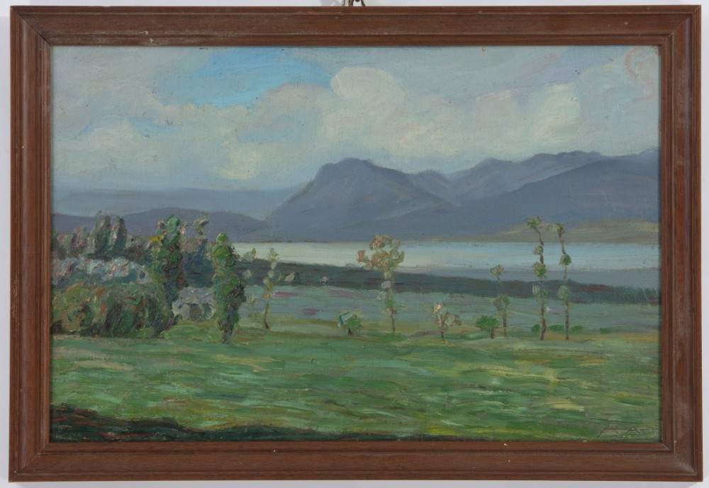 carlo prada: Mattino sul lago